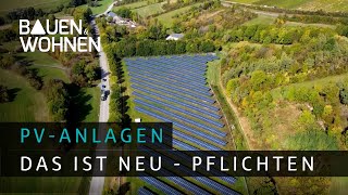 PVAnlage Pflicht  das ist neu beim Klimaschutzgesetz I BAUEN amp WOHNEN [upl. by Hecklau]