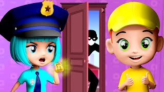 Knock Knock Whos at the Door  More  Kids Songs and Nursery Rhymes  Lights Kids 3D [upl. by Annodas]