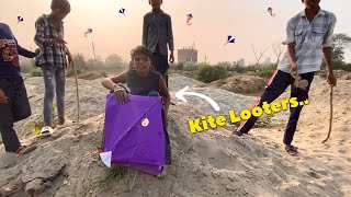 Patange Looti Is Bache Ne😍  Kite Looters From Ground Catching Kites kite vlog [upl. by Katzman]