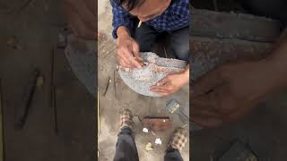 Traditional way to make a frying pan [upl. by Sibyl]