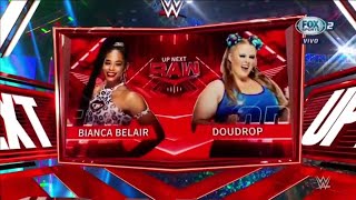 Bianca Belair Vs Doudrop  WWE Raw 21022022 En Español [upl. by Saied]