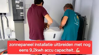 Uitbreiding van een SolarEdge accusysteem met backup fuctie van 92 kwh naar 184 kwh😊 [upl. by Unity]