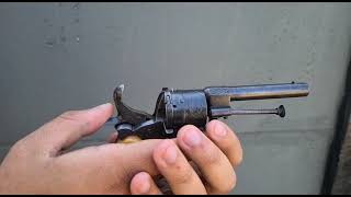 Lefaucheux Revolver ou pistola lefaucheux Fabricado em 1840 [upl. by Morgan]