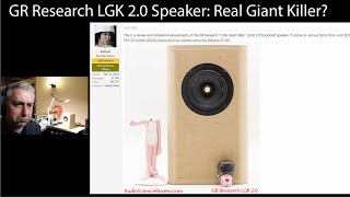 GR Research LGK 20 DIY kit Speaker Review [upl. by Retsae]