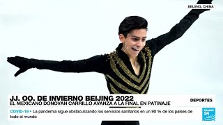 El mexicano Donovan Carrillo clasifica a la final de patinaje en Beijing 2022 [upl. by Rochelle814]