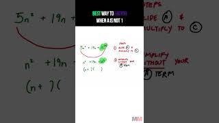 The best Trick and Way to Factor Quadratic Equations [upl. by Fabri]