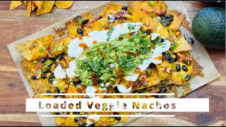 Loaded Veggie Nachos nacho nachosrecipe [upl. by Seaton]