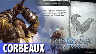 Où Trouver Le COFFRE LÉGENDAIRE amp CORBEAU DODIN  FALAISES ARDENTES MUSPELLHEIM GOD OF WAR RAGNAROK [upl. by Nahshu]