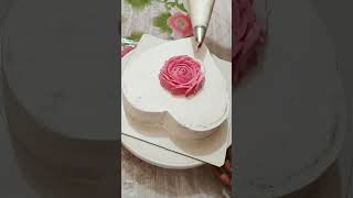 Beautiful Heart Shape Cake Decoration Ideas😍🎂shorts cake cakedecorating [upl. by Saeger]