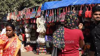 Market near Konark Sun Temple Puri Odisha India [upl. by Darwen183]