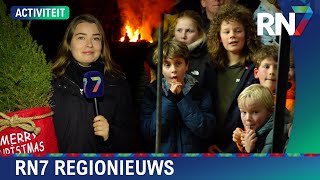 Kerstboomverbranding met prijzen in Mook  RN7 REGIONIEUWS [upl. by Coralyn]