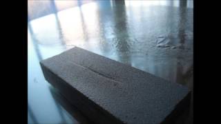 Creating a matte finish on the glass for flattening sharpening stones [upl. by Denys519]