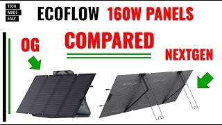 COMPARED 160w vs NEXTGEN 160w EcoFlow NextGen 160w Solar Panel [upl. by Melmon]