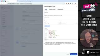 How to send Voice Calls as IoT Sensor Alerts with Datacake Rule Engine and Sinch Voice API [upl. by Annot65]