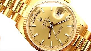 18K Gold Rolex President DayDate 118238 Tony Soprano Watch [upl. by Sugar133]