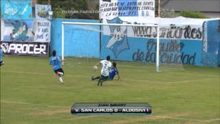 Gol Aldosivi  V San Carlos 0  Aldosivi 1 Fecha 14 Torneo Primera B Nacional Fútbol Para Todos [upl. by Lower954]