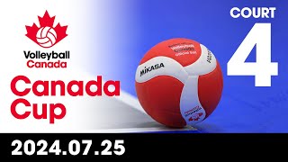 2024 Volleyball Canada Canada Cup 🏐 COURT 4  Day 2  Morning Session July 25 2024 [upl. by Howes671]