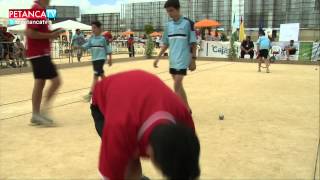 Campeonato España Petanca Tripletas Juvenil 2014 CP Loreto vs CP Prat [upl. by Yrehcaz]