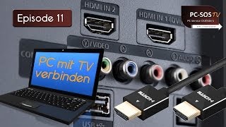 Bildübertragung vom PC zum TV  PC SOS TV [upl. by Maag]