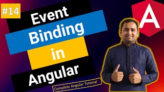 Event binding in Angular  Button click in Angular  Angular Tutorial [upl. by Dario298]