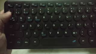 Unboxing and Review of Portronics Bubble Pro  Wireless Keyboard with Touchpad  Bluetooth  24Ghz [upl. by Inek]