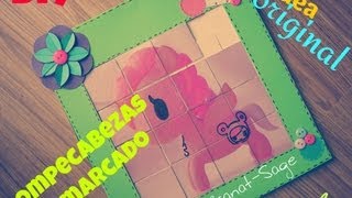 rompecabezas enmarcado puzzle DIY gift idea [upl. by Amarillis597]