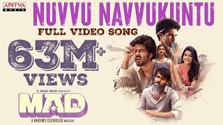 Nuvvu Navvukuntu Full Video Song  MAD  Kalyan Shankar  S Naga Vamsi  Bheems Ceciroleo [upl. by Elspet854]