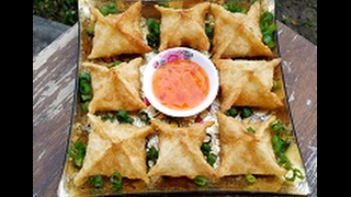 Crab Rangoon  Cream Cheese Wontons  Recipe [upl. by Vitek]