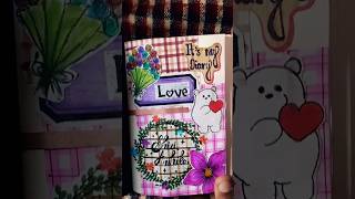 ♥️My first page diary journal ♥️ decoration ideas💐 DIY Crafties [upl. by Rainger610]