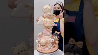 Kuenya jatuh mulu nih cake cakedecorating kueulangtahun lionicake [upl. by Bergess]