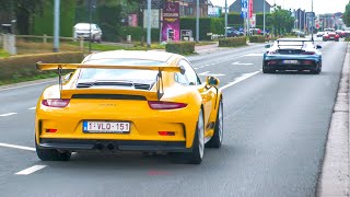 Supercars Accelerating FAST 60 cars  Flemish Ardennes Tour 2024 [upl. by Joeann310]