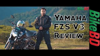 Yamaha FZS FI Deluxe  First Impression Review  Team BikeBD [upl. by Lebatsirhc]