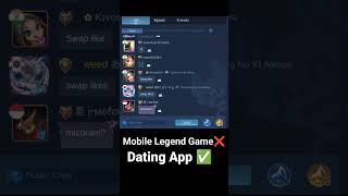 Dating app Mobile legends Public chat sucks mobilelegends mlbb mlbbcreatorcamp mobilelegend [upl. by Shellans]