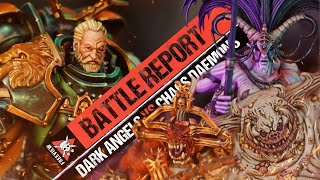 Dark Angels vs Chaos Daemons  Warhammer 40k Battle Report [upl. by Maxantia]