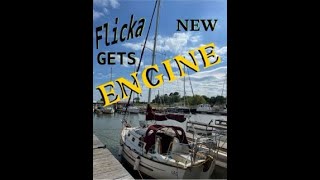 Pacific Seacraft Flicka 20 engine replacement [upl. by Gney284]