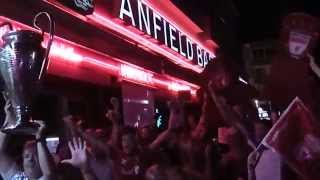 ANFIELD BAR MARMARIS LIVERPOOL FANS TAUNT MAN UTD FANS BY DEGSY P [upl. by Titania]