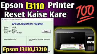 Epson l3110 printer reset Kaise Karen  adjustment program resetprinter epson [upl. by Heurlin]