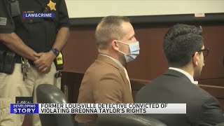 Former Kentucky officer convicted for using excessive force on Breonna Taylor during deadly raid [upl. by Adamski]