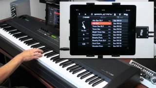 Organ Guitar amp Sax with SampleTank for iPhone  iPod touch and iRig MIDI [upl. by Phaidra13]