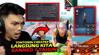 TONTONIN CHEATER BRUTAL LANGSUNG KITA BANNED 1 TAHUN  PUBG MOBILE INDONESIA [upl. by Prober675]