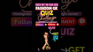 Nift entrance exam preparation  NIFT NID Fashion GK nift niftexampreparation niftexam [upl. by Shutz47]