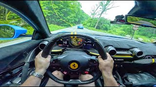 Ferrari 812 Competizione vs F12 TDF POV Drive Review [upl. by Ephrem]