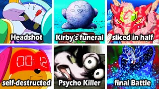 Kirby Right Back at Ya Anime  All Death Scenes [upl. by Sirron713]