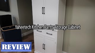 Yaheetech 725quot Kitchen Pantry Storage Cabinet Review  Is It Worth It [upl. by Libby69]