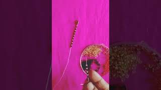 Black Beads Necklace Making  Jewellery Making at home  Beading Tutorial for Beginners [upl. by Constantina]