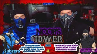 Noob Saibot Plays  MORTAL KOMBAT 9 Ladder Gameplay W SubZero  MKX PARODY [upl. by Ahset]