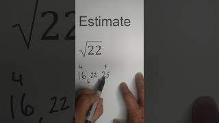 Estimate the Square Root of 22 math [upl. by Muir]