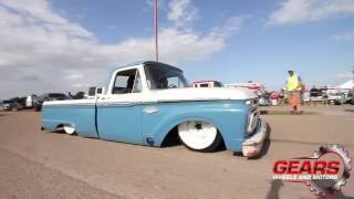 1966 Ford F100 Bagged by Game Overbuilt  Gears Wheels and Motors [upl. by Volding]