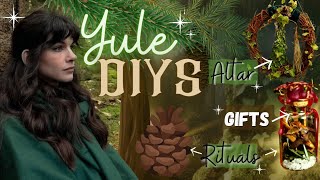 Yule DIYs🌲Winter Fairy🧚‍♂️Yule Altar  Homemade Gifts  Traditions amp Decorations [upl. by Bissell]