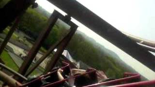 knightmare roller coaster at camelot theme park [upl. by Maury134]